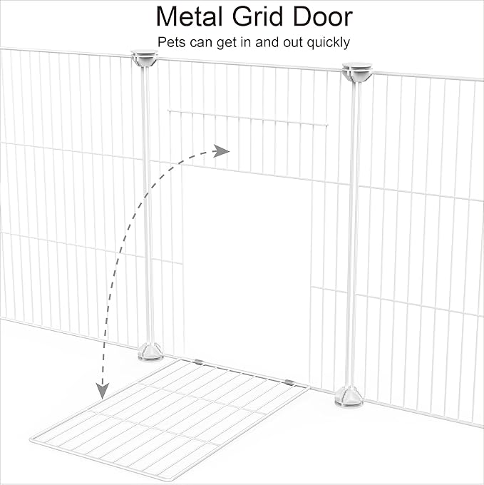 HOMIDEC Pet Playpen, Small Animals Cage DIY Wire Yard Fence - Image 7