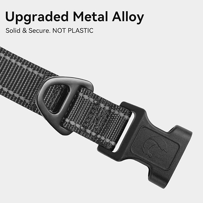 Joytale Reflective Dog Collar, Soft Neoprene Padded Breathable Nylon Pet Collar - Image 3