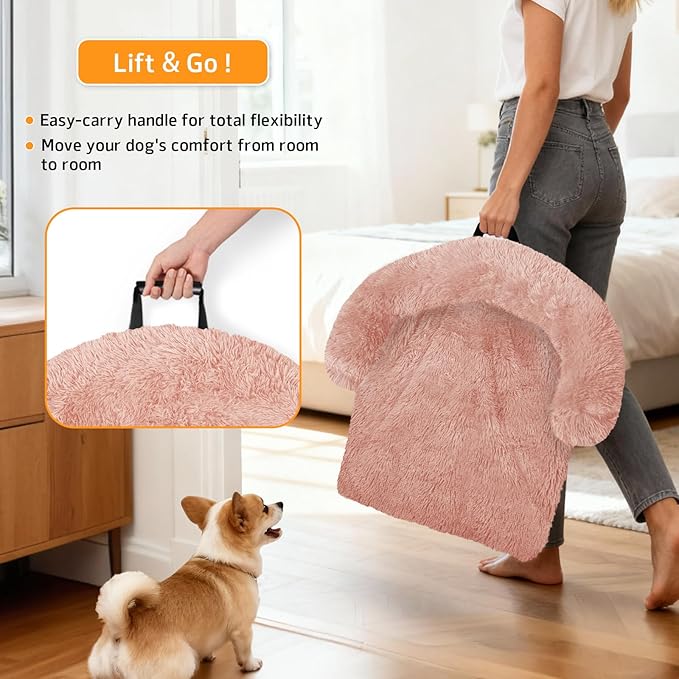 GGIB Calming Dog Bed Fluffy Plush Dog Mat - Image 3