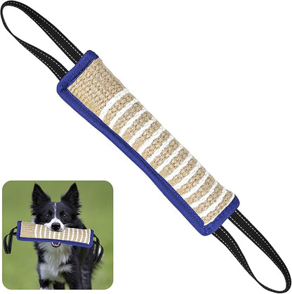 ToLanbbt Dog Tug Toy Bite Jute Pillow Pull Toy by ToLanbbt