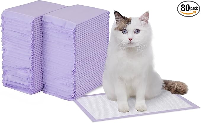 Amazon Basics Cat Pee Pads, Odor Control, Super Absorbent, Disposable, by AmazonBasics