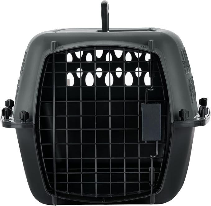 Petmate Pet Porter Dog Kennel 23", Dark Gray & Black, by Petmate