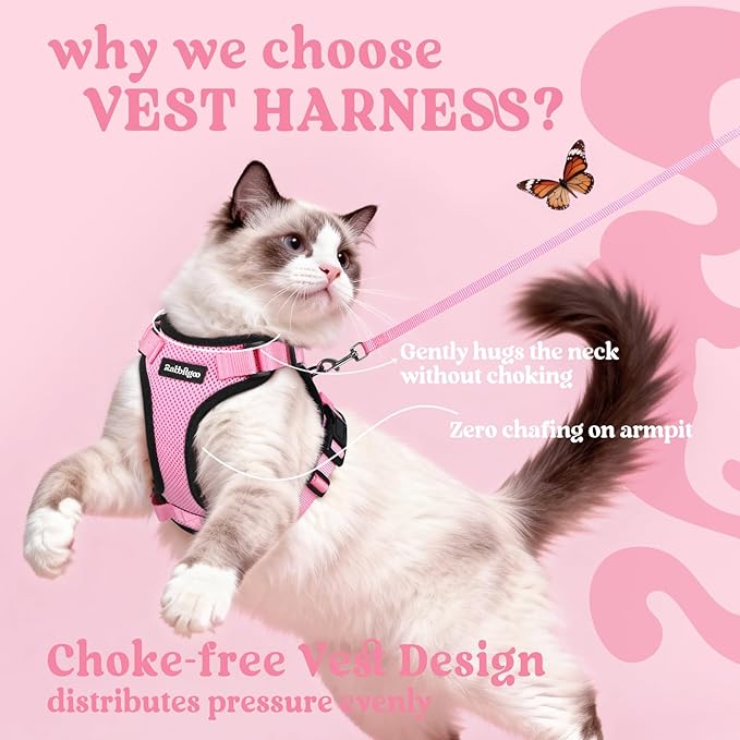 rabbitgoo Cat Harness and Leash Set, Escape Proof Vest Harness - Image 3