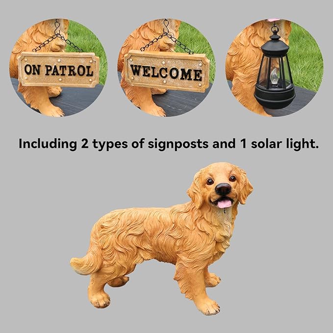 Golden Retriever Dog Garden Statue - Image 2