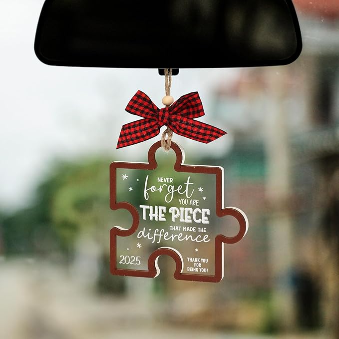 Christmas Puzzle Ornaments 2025 Thank You Ornament Never Forget You are The - Image 3