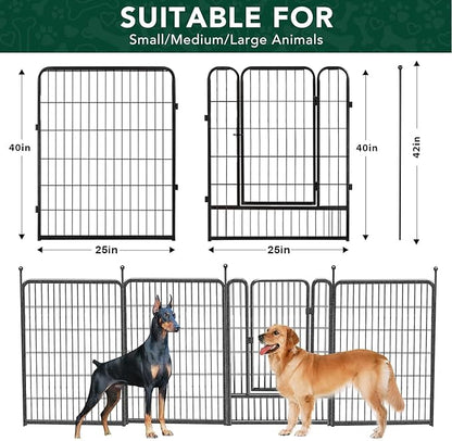 VISCOO Dog Playpen Outdoor, 16 Panels 40" High Metal Dog Fence - Image 6
