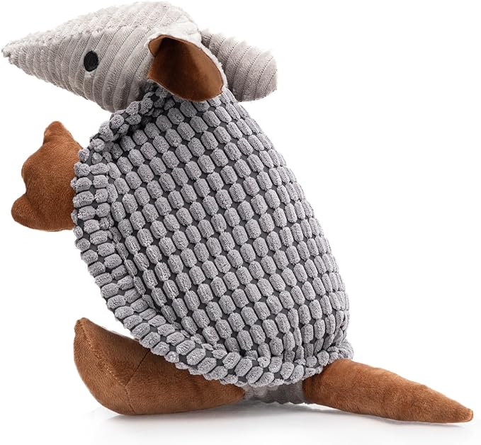 Hollypet Plush Dog Squeaky Toy Stuffed Armadillo Animal Pet Puppy Chew Toys by Hollypet