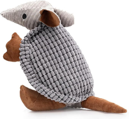 Hollypet Plush Dog Squeaky Toy Stuffed Armadillo Animal Pet Puppy Chew Toys by Hollypet