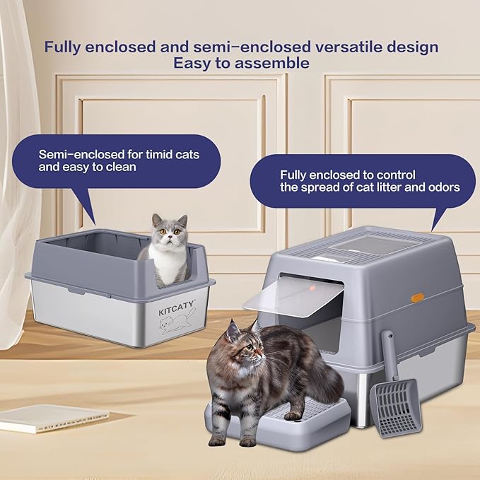 XXXL Stainless Steel Litter Box - Image 3