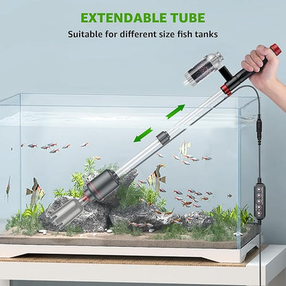 Electric Aquarium Vacuum Gravel Cleaner: 24W Fish Tank Vacuum Gravel Cleaner - Image 7
