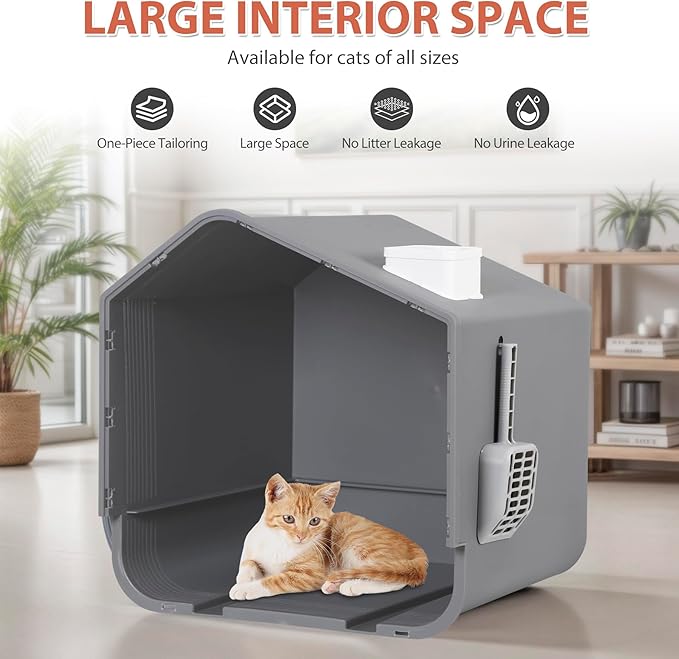 Large Enclosed Cat Litter Box - Image 5