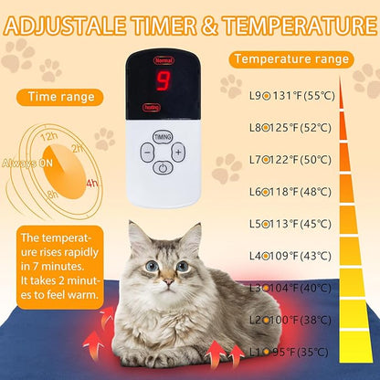 Dog Heating Pad Outdoor, Heated Dog Bed Indoor - Image 3