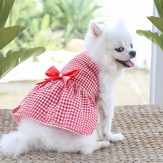 TAPBULL Dog Dresses, Fashionable Pet Dog Clothes, Cute Cat Birthday Dress Outfit - Image 8