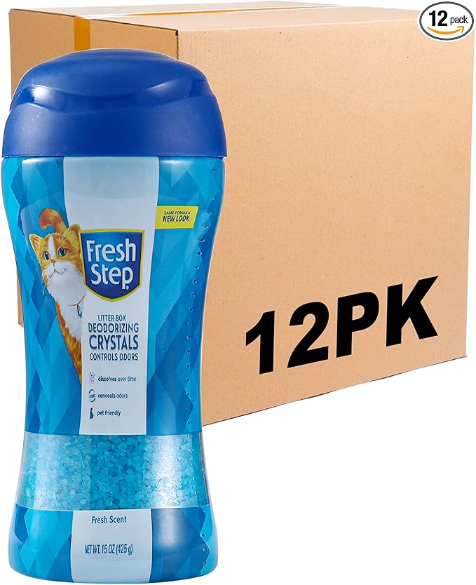 Fresh Step Cat Litter Crystals Deodorizer Non Toxic Odor Neutralizing Crystals by FreshStep