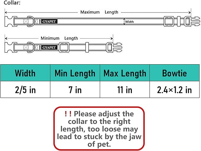 Cat Collar Breakaway Bowtie Safety - Image 5