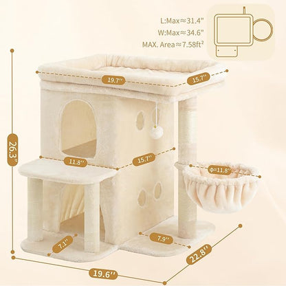 Heybly Cat Tree, 26.3-inch Cat Tower - Image 3