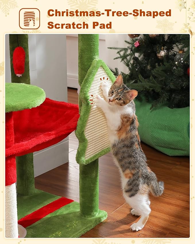 MUTTROS Cat Christmas Tree for Indoor Cats – 56.3“ Cat Proof Christmas Tree - Image 5