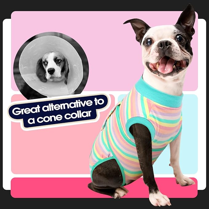 FUAMEY Recovery Suit for Dogs After Surgery, Soft Breathable Dog Bodysuit - Image 4