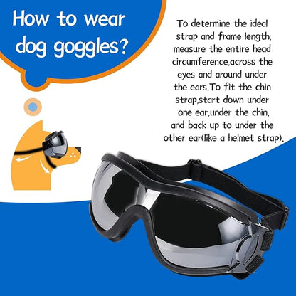 Dog Sunglasses Dog Goggles, UV Protection Wind Dust Fog Protection Pet Glasses - Image 7