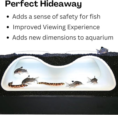 Aquarium Underground Tunnel Cave Natural Curve Two Hole | Viewing Fish & Shrimp - Image 4