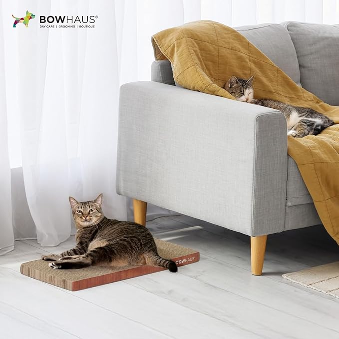 BOWHAUS Cat Scratcher Cardboard, Reversible Scratcher, Durable & Long-Lasting - Image 7