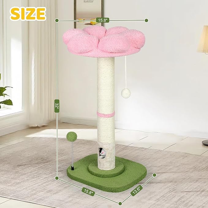 Tall Cat Scratching Post for Indoor Cats Adults, Cat Scratch Post - Image 5