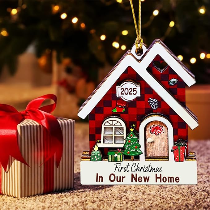 First Christmas in Our New Home Ornament 2025, House Ornaments - Image 2