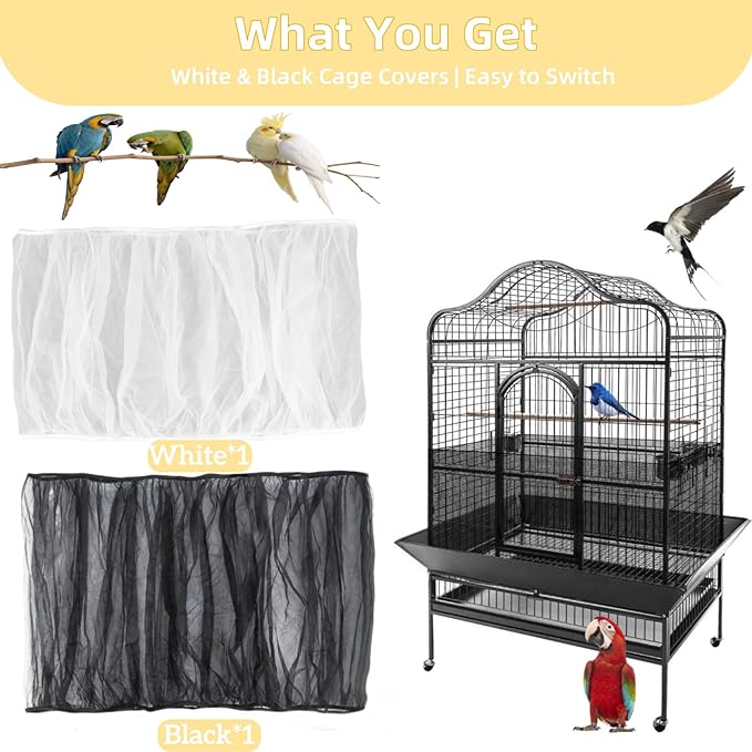 RAINFLOW 2 Pack Bird Cage Seed Catcher - Image 2