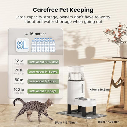 CZPET Elevated Dog Water Bowl Dispenser 8L - Image 5