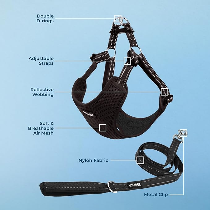 Best Pet Supplies Voyager Adjustable Step-in Flex Breathable Mesh Dog Harness - Image 3
