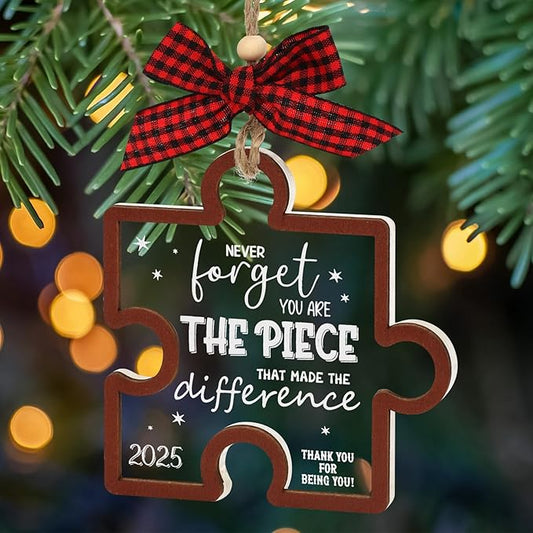 Christmas Puzzle Ornaments 2025 Thank You Ornament Never Forget You are The by Adecortalk