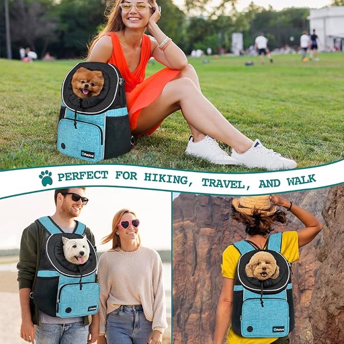 PetAmi Adjustable Cat & Dog Chest Carrier Backpack, Ventilated - Image 6