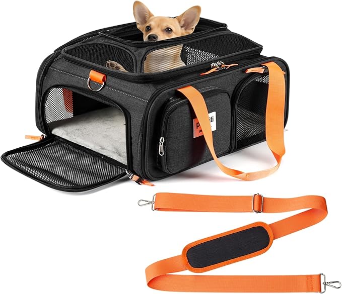 pidipiti 17x13x8 Frontier Allegiant Breeze Airlines Approved top Expandable pet by pidipiti