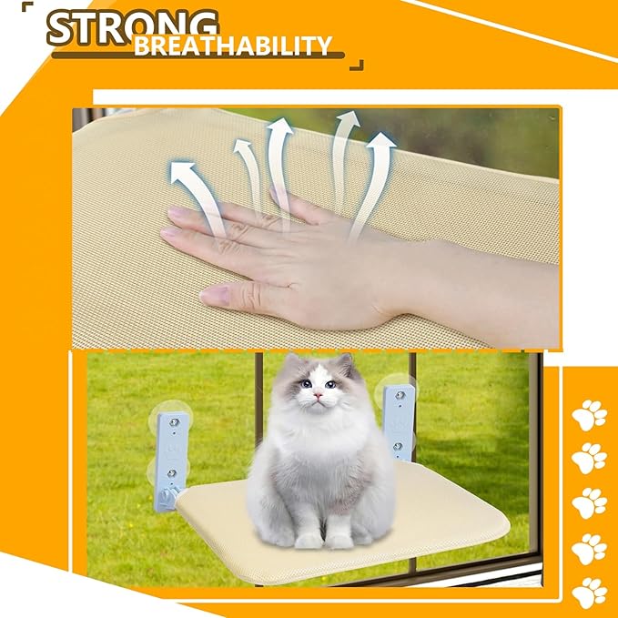 Cat Window Perch Seat Hammock, Foldable Hammock - Image 3