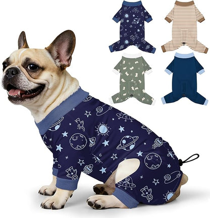 Bienbee Dog Pajamas, 4 Pack Dog Recovery Suit Shedding Suit Cute Soft Puppy by Bienbee