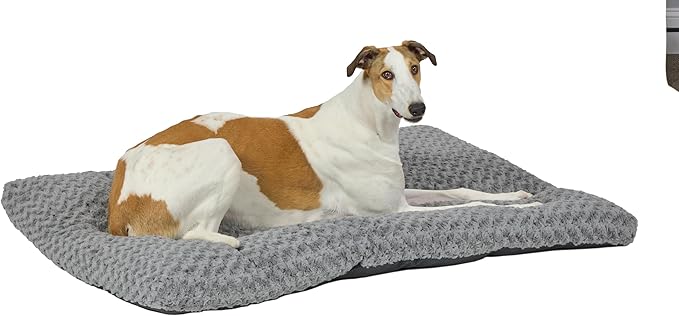 MidWest Homes for Pets Plush Ombe Swirl Dog Bed; Gray 54-Inch for Giant Breeds by MidWestHomesForPets