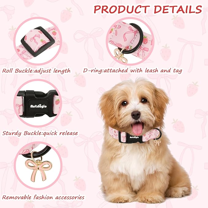 Large Dog Collar, Girl Boy Dog Collars - Image 3