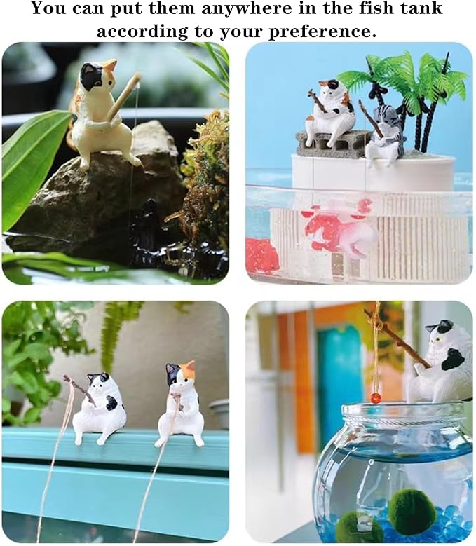 3 PCS Cute Fish Tank Figurines - Image 5