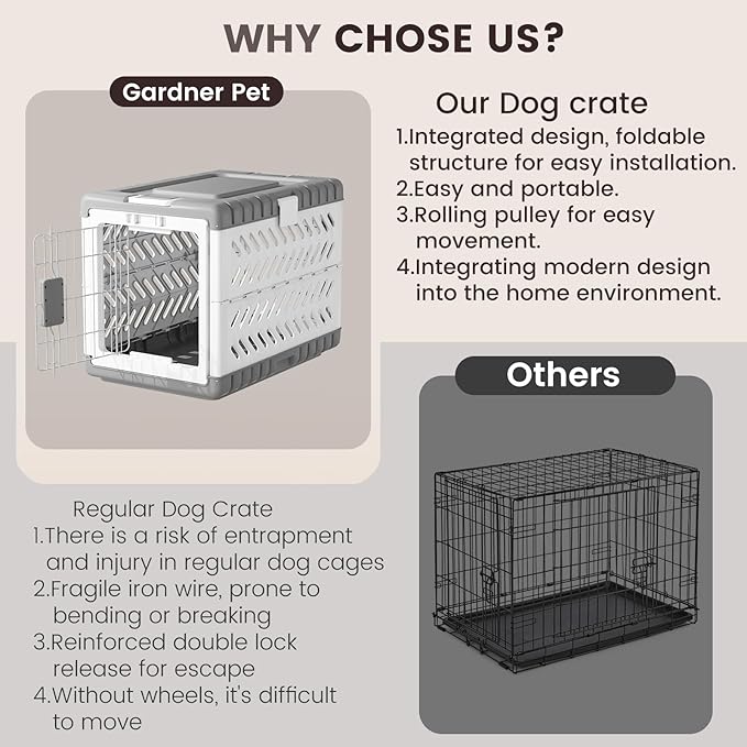 Collapsible Dog Crate for Large/Medium Dogs - Image 6