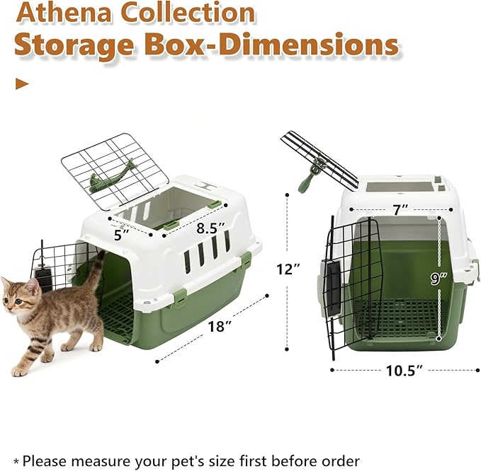 Athena Collection 18" Hard-Sided Travel Pet Carrier - Image 2