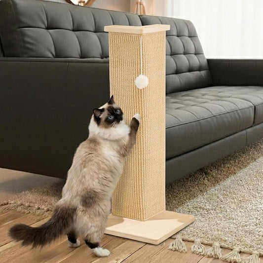 PETKARAY Couch Corner Cat Scratcher, Sisal Cat Scratch Pad by PETKARAY
