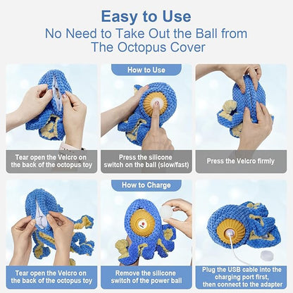 Interactive Dog Toys Octopus, Durable Automatic Jumping Dog Toy to Keep Them - Image 3
