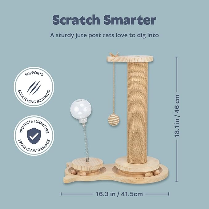 Trixie Oliver 18" Interactive Cat Scratching Post - Image 5