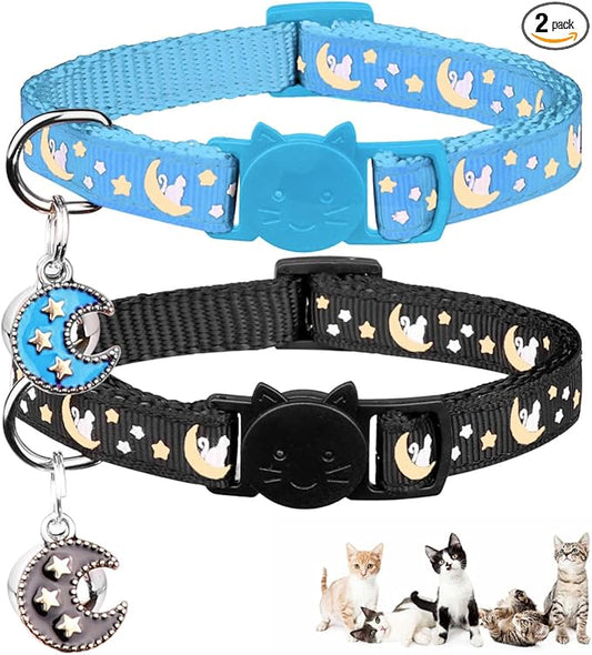 Baeuppit 2Pcs Breakaway Cats Collars Cat Collars by Baeuppit