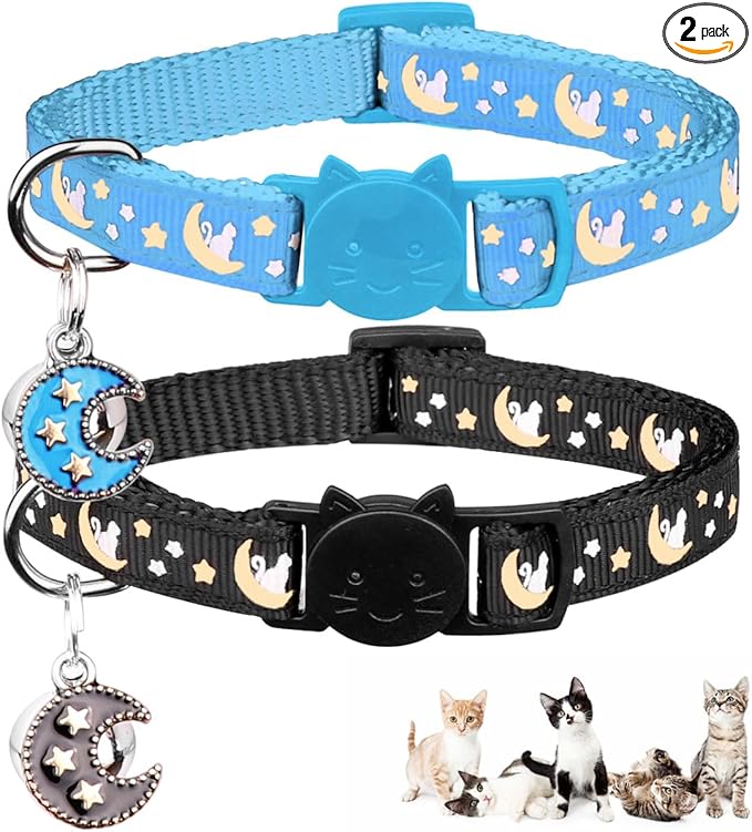 Baeuppit 2Pcs Breakaway Cats Collars Cat Collars by Baeuppit