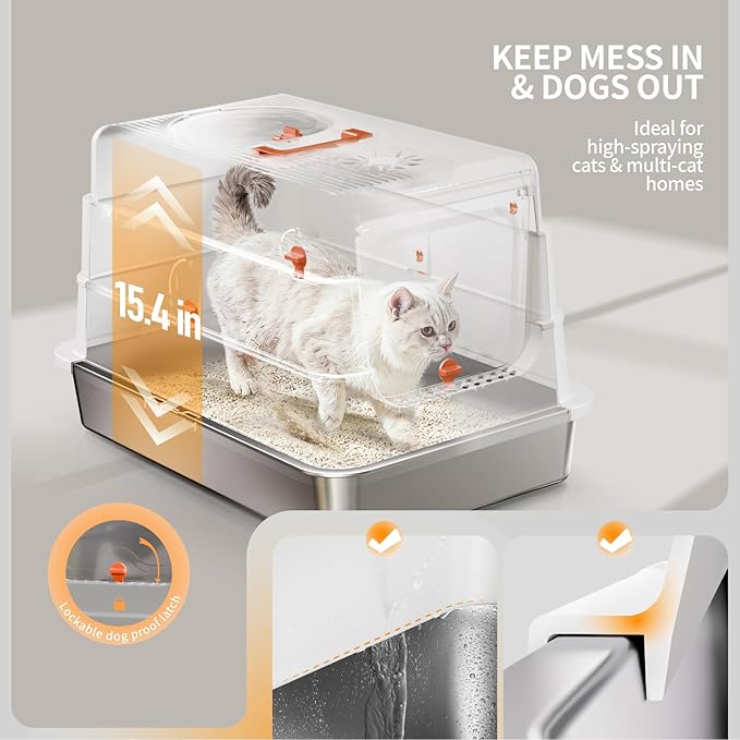 Stainless Steel Cat Litter Box - Image 4