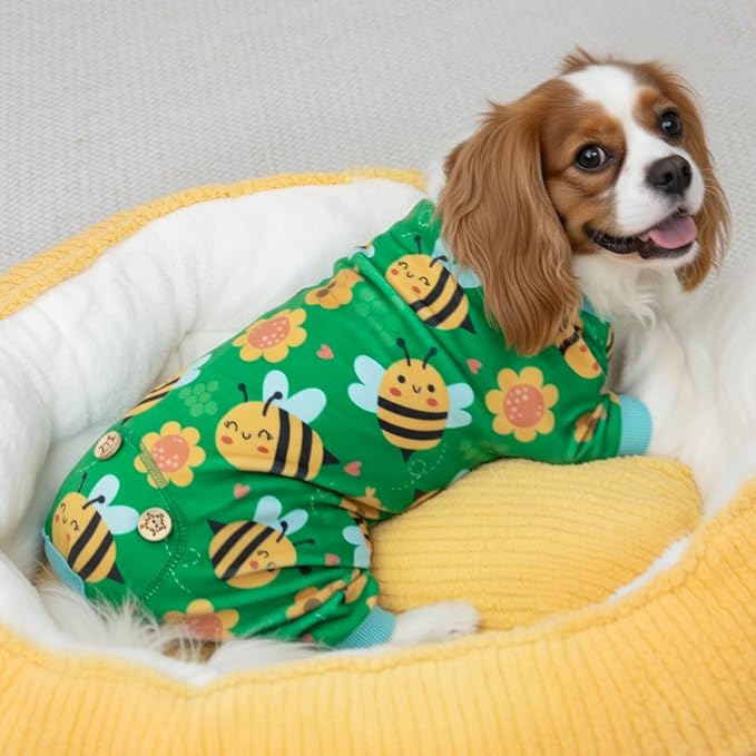 KYEESE Dog Pajamas Stretchy Pet Coat Dogs Clothes Dog Pajamas Small Sized Dogs - Image 4