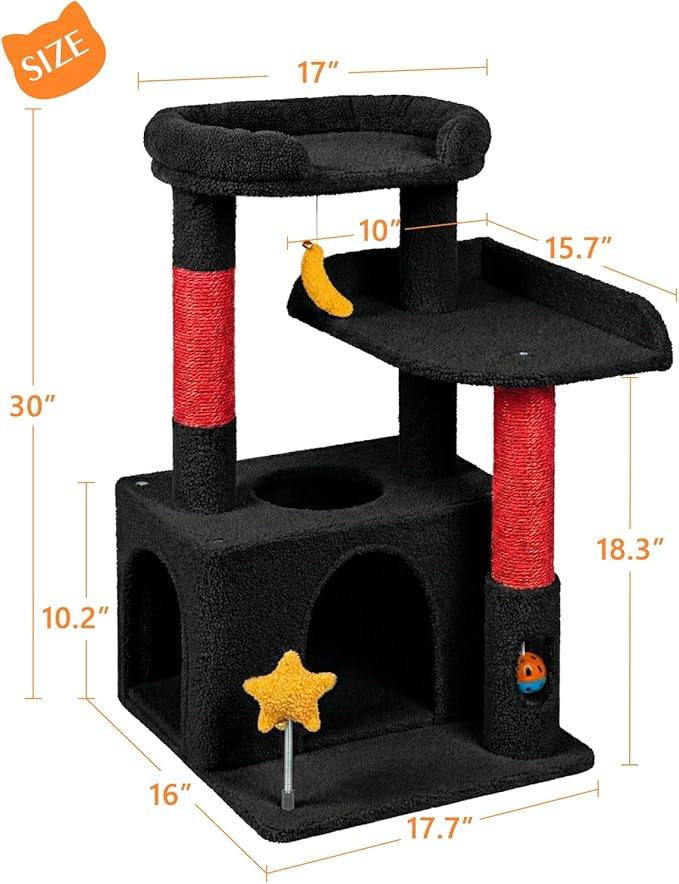30In Cute Cat Tower for Indoor Cats - Image 2