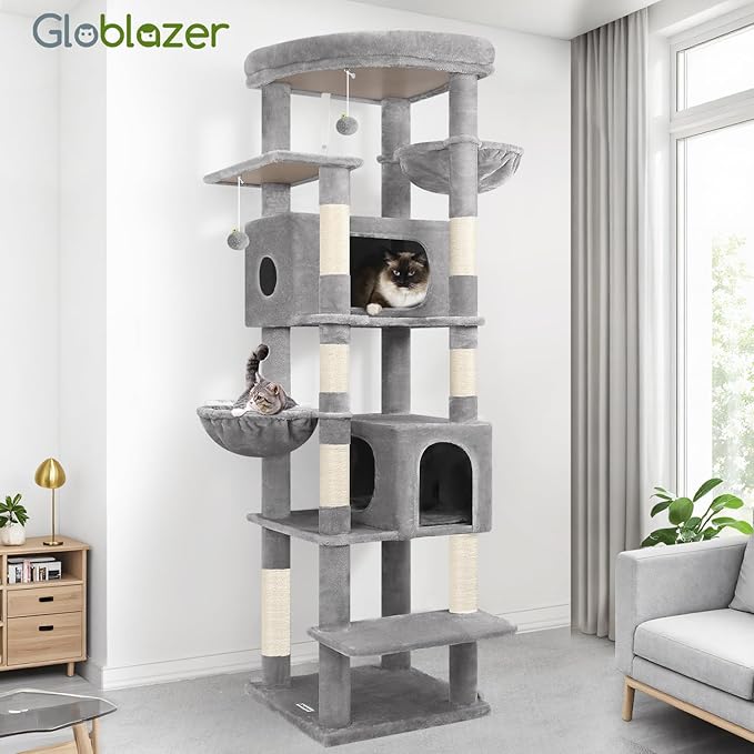 Globlazer Heavy Duty Cat Tree, 74in Sturdy Cat Tower - Image 7
