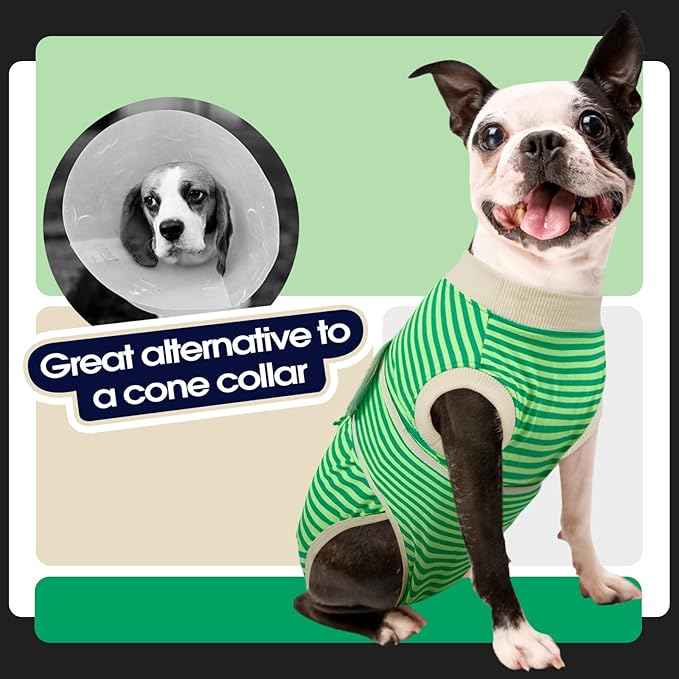 FUAMEY Dog Recovery Suit Male, Dogs Surgery Neuter Suits Puppy Spay Shirts - Image 4